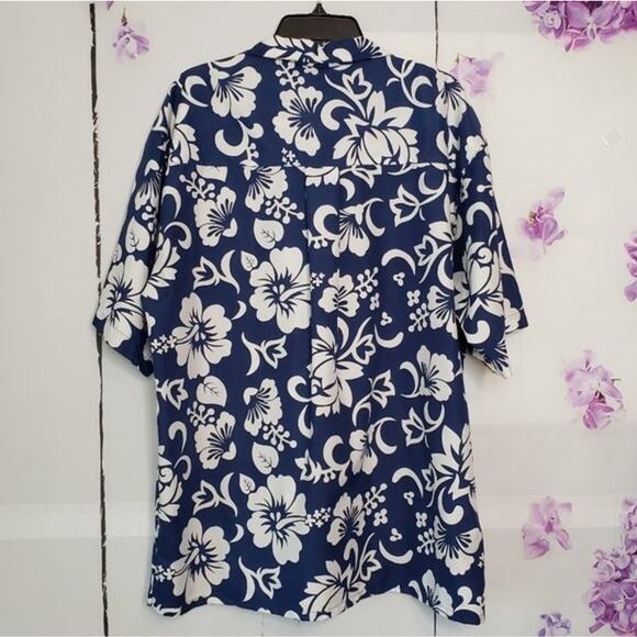 Pineapple Connection Hawaiian Floral Button Casual Shirt L - Picture 2 of 7